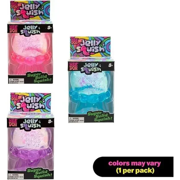 Schylling NeeDoh Jellysquish Jelly Fish Novelty Sensory Fidget Stress Relief Toy - Picture 11 of 14